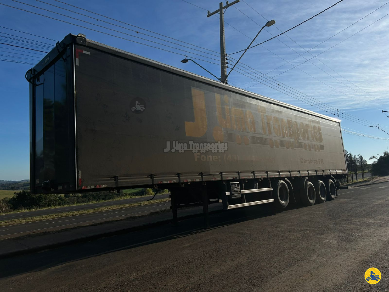 CARRETA SEMI-REBOQUE BAU SIDER Reta J Lima Transportes CAMBIRA PARANÁ PR